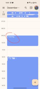 Trainingsroutine